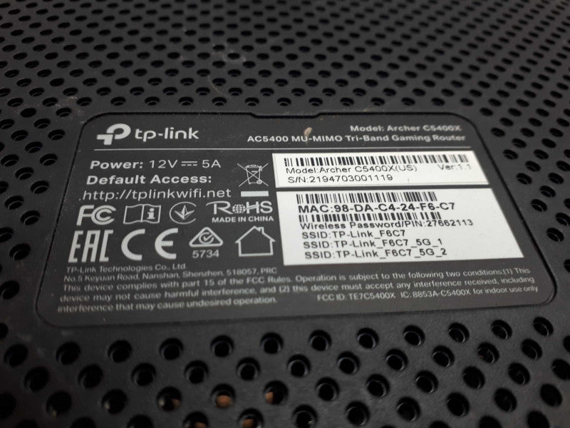 TP-Link AC5400X Tri-Band WiFi Gaming Router Archer C5400X &