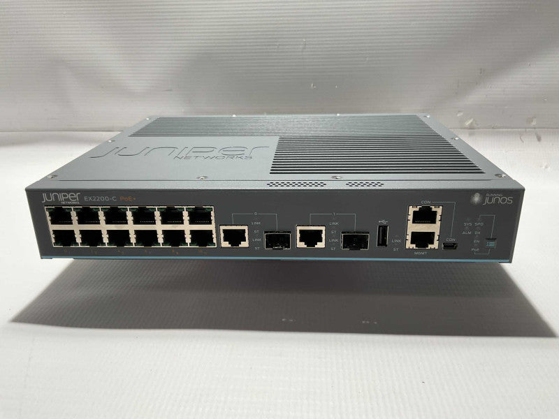 Juniper EX2200-C PoE+ 12 port Ethernet Switch READ  -