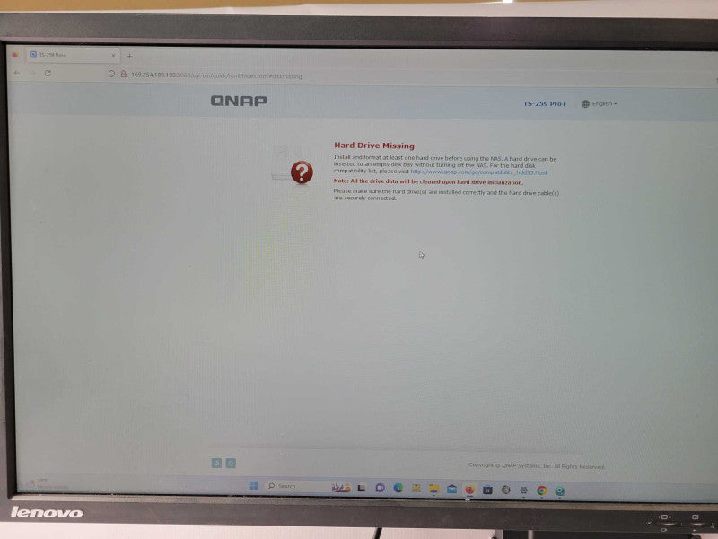 QNAP TS-259 Pro+ 2-Bay NAS with 2x HDD Caddies, Read _