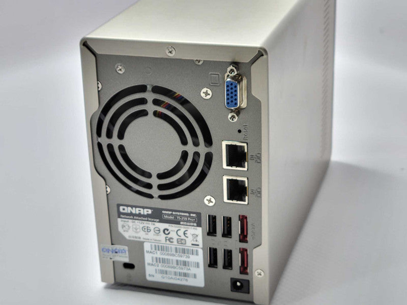 QNAP TS-259 Pro+ 2-Bay NAS with 2x HDD Caddies, Read _