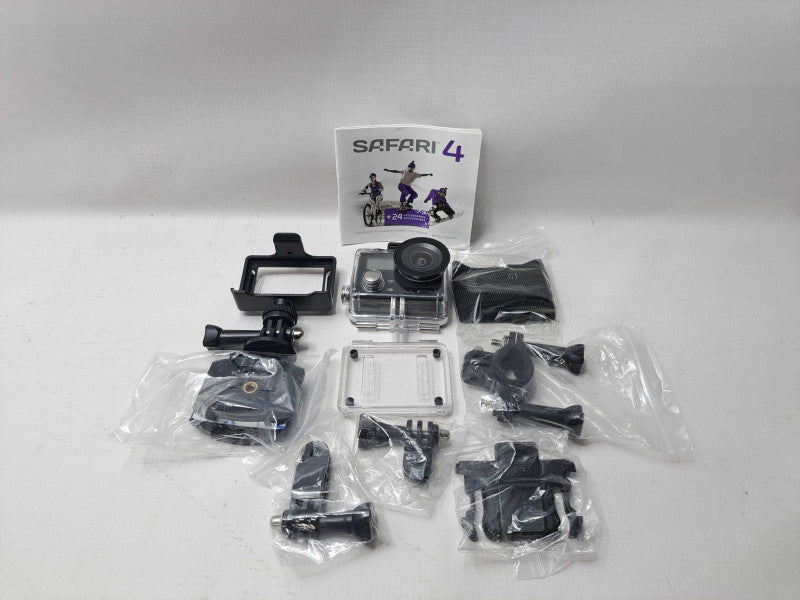 SAFARI 4 4K Action Camera Bundle with Mounts )