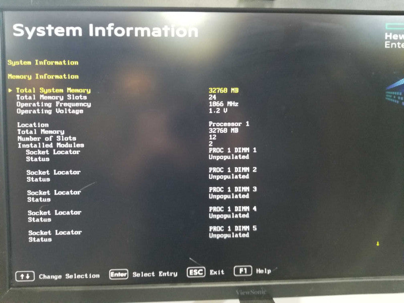 HP Proliant DL360 Gen9 Xeon E5-2620 V3 @ 2.40ghz / 32gb ram / P440ar raid #