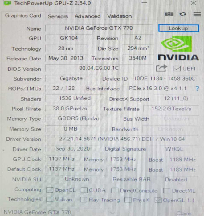 WindForce NVIDIA GTX 770 4GB