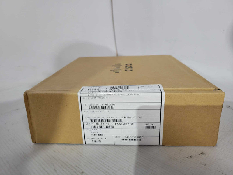 Cisco Unified IP Phone 6921, Charcoal, Slimline Handset !