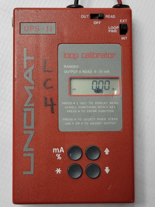 UNOMAT UPS-II loop calibrator 0-21ma, Read _