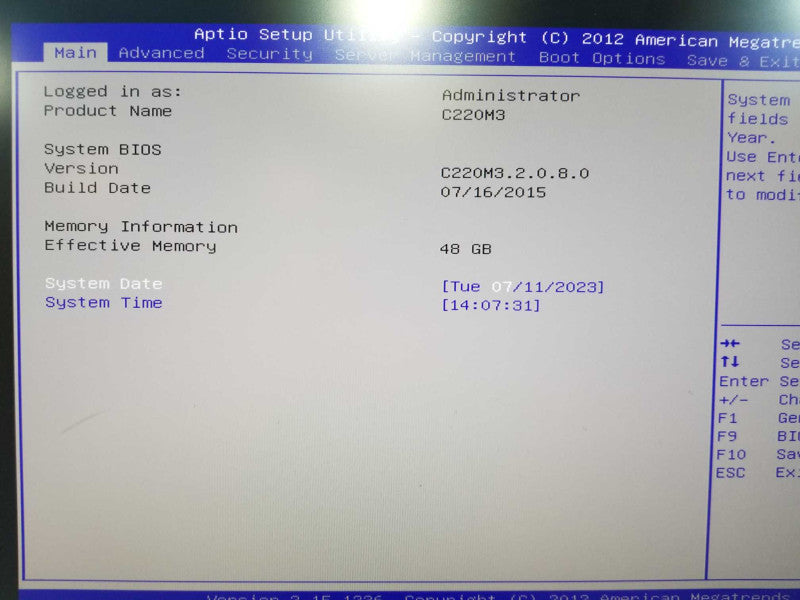 Cisco C220M3 2x Xeon E5-2650 @ 2.00ghz / 48gb ram /  #
