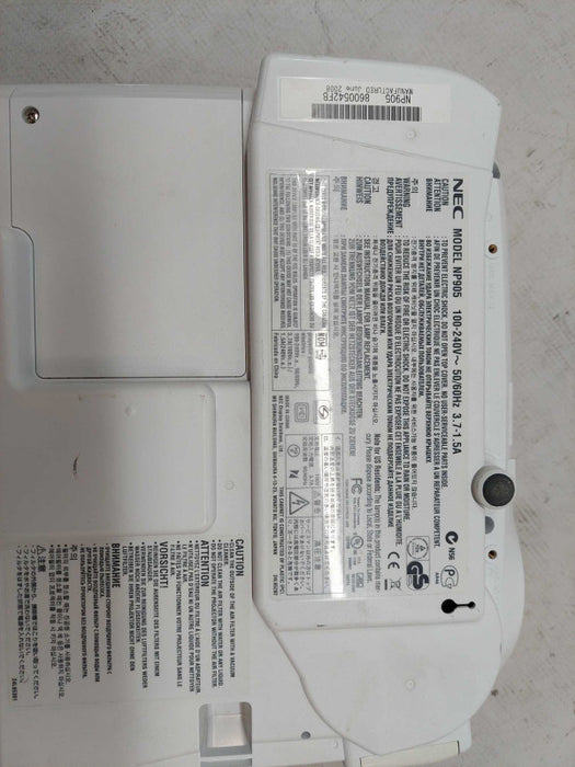 NEC Projector Model: NP905