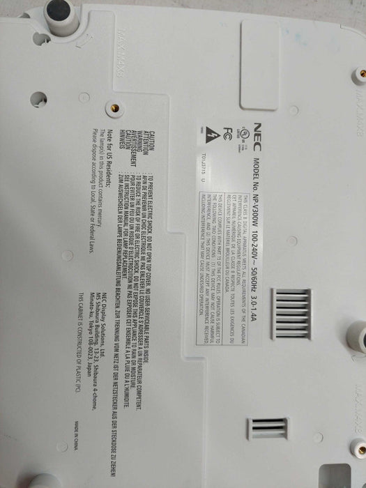 NEC Projector Model: NP-V300W
