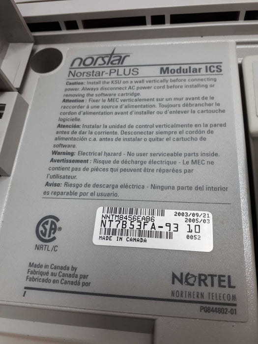 Nortel Norstar Plus Modular ICS  Phone System &