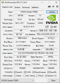 Nvidia Quadro P2000 5GB GPU Q@