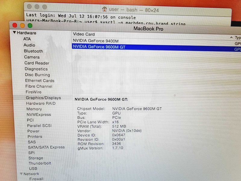 Apple Macbook Pro 2009 17\\" Core 2 Duo T9900 @ 3.06GHz 4GB DDR3 500GB SSD (