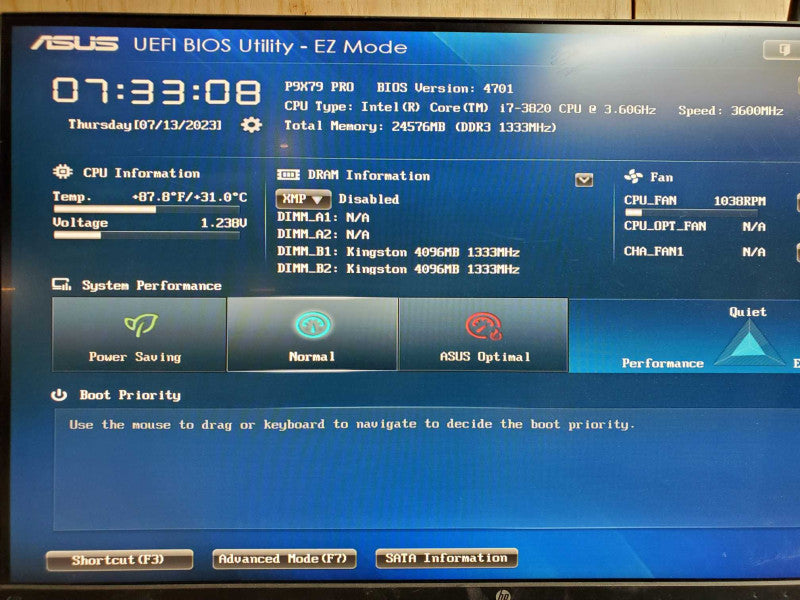 Custom PC - Intel i7- 3820 @ 3.60 GHZ 24GB DDR3, Radeon W2100, 850W PSU