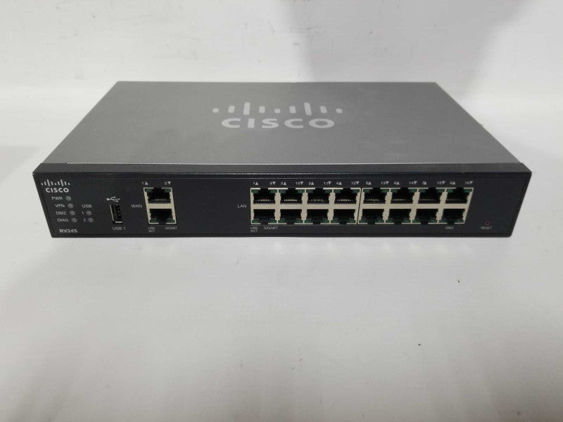 Cisco RV345 16-Port Gigabit Router with Dual WAN - Reset Default #