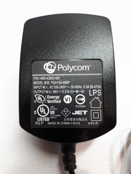 Polycom POWER SUPPLY PSA15A-480P 48V 0.31A &