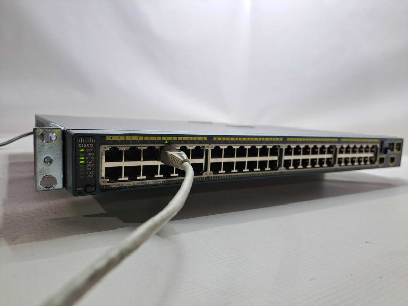 Cisco WS-C2960S-48LPD-L 48-Port 370W POE+ Gigabit Switch 2xSFP+ 1OG  )
