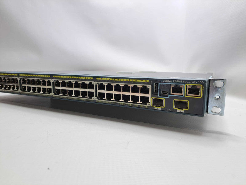 Cisco WS-C2960S-48LPD-L 48-Port 370W POE+ Gigabit Switch 2xSFP+ 1OG  )
