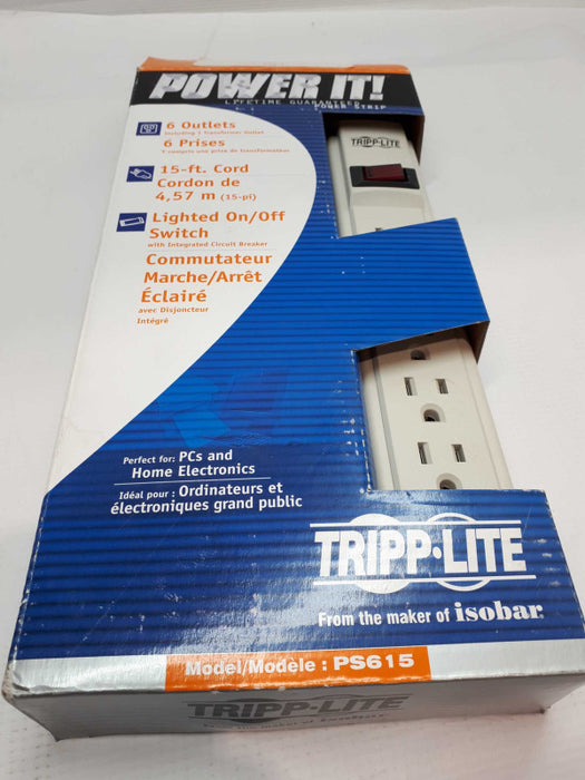 New 15 FT 6 Outlet Power cable- Power IT &