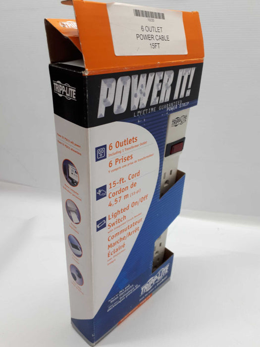 New 15 FT 6 Outlet Power cable- Power IT &