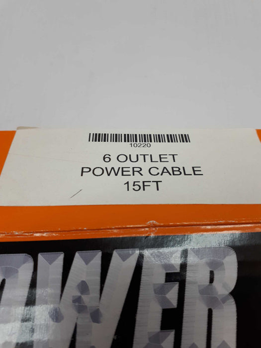 New 15 FT 6 Outlet Power cable- Power IT &