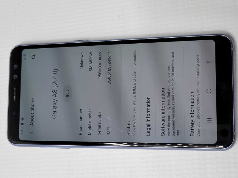 Samsung Galaxy A8 (2018) SM-A530W 32GB Unlocked _