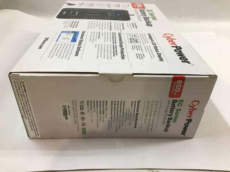 CYBERPOWER EC Series Battery Backup with Surge Protection 850VA 510 Watts NEW Q