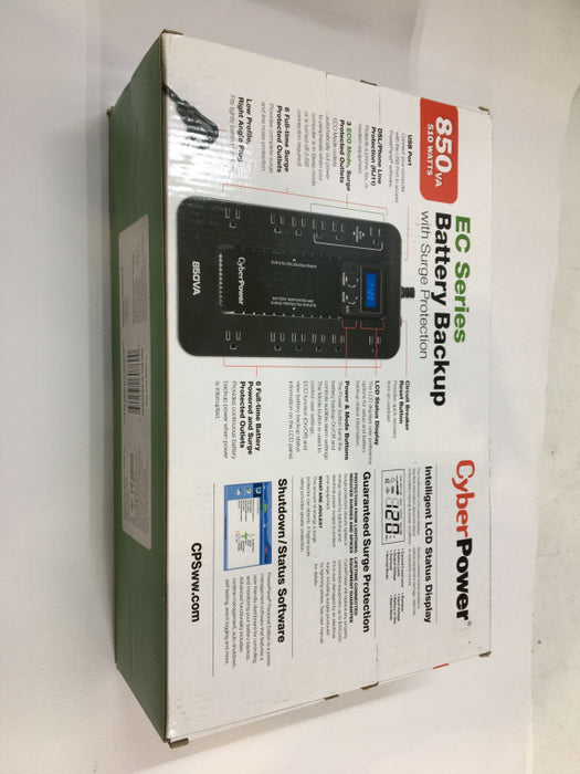 CYBERPOWER EC Series Battery Backup with Surge Protection 850VA 510 Watts NEW Q