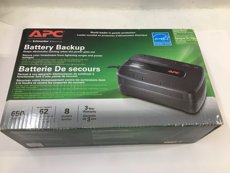 APC Schneider Electric Battery Backup BE650G1 BRAND-NEW