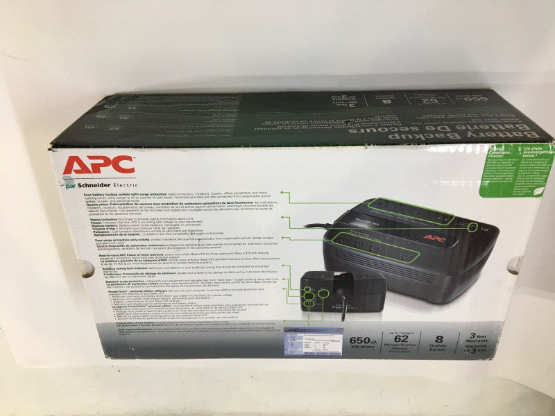 APC Schneider Electric Battery Backup BE650G1 BRAND-NEW