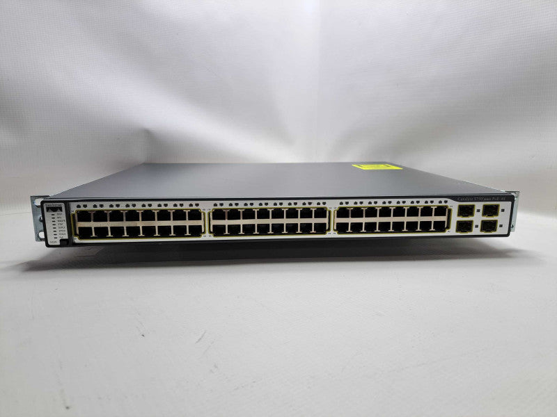 Cisco WS-C3750-48PS-S Catalyst 3750 Series 48 PoE Port Switch 10/100 )