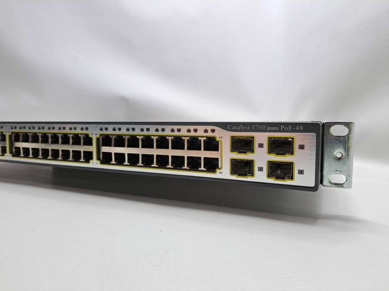 Cisco WS-C3750-48PS-S Catalyst 3750 Series 48 PoE Port Switch 10/100 )