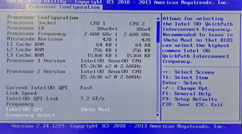 SGI 4 Node Server (2x Xeon E5-2630 v2 @ 2.60GHz 128GB Ram)/Node 2x 1600W PSU )