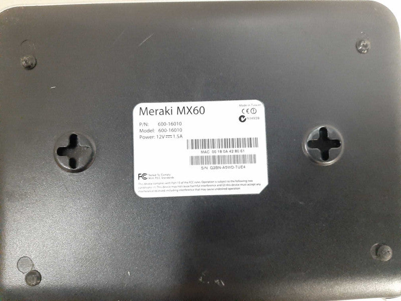 Meraki MX60 Security Appliance Claimed READ $