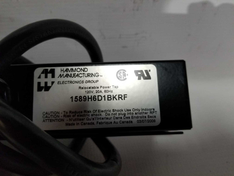 Hammond Manufacturing Relocatable Power tap 120V/20A/60Hz #