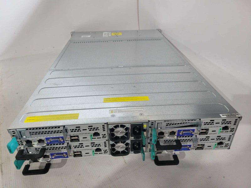 SGI 4 Node Server (2x Xeon E5-2630 v2 @ 2.60GHz 128GB Ram)/Node 2x 1600W PSU  Q!