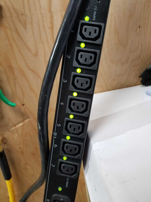 APC AP7941 PDU Switched 0U 30A 200/208V (21)C13 & (3)C19 Power Distribution #