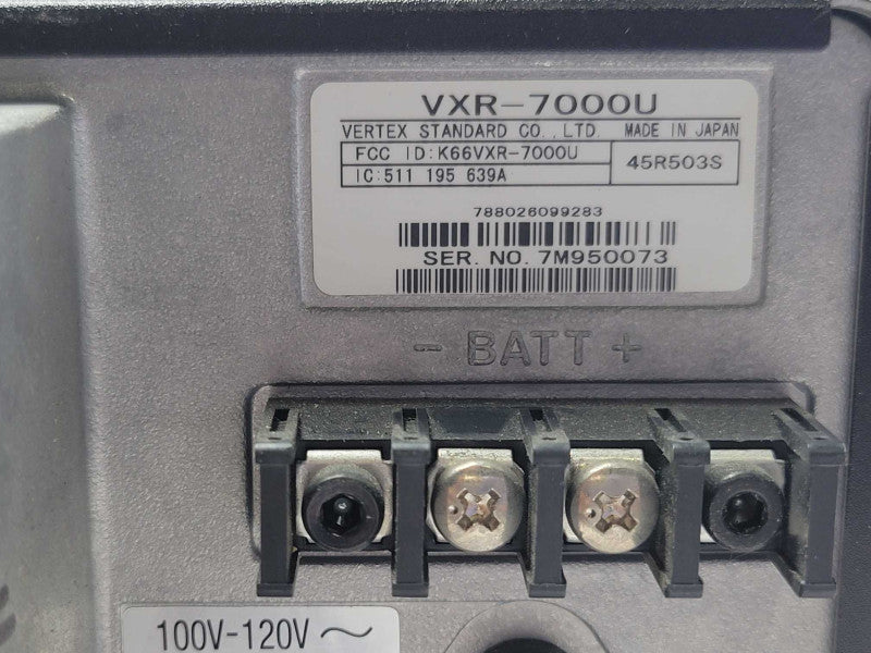 Vertex VXR-7000 UHF Desktop Analog Repeater/Base Station, Read _