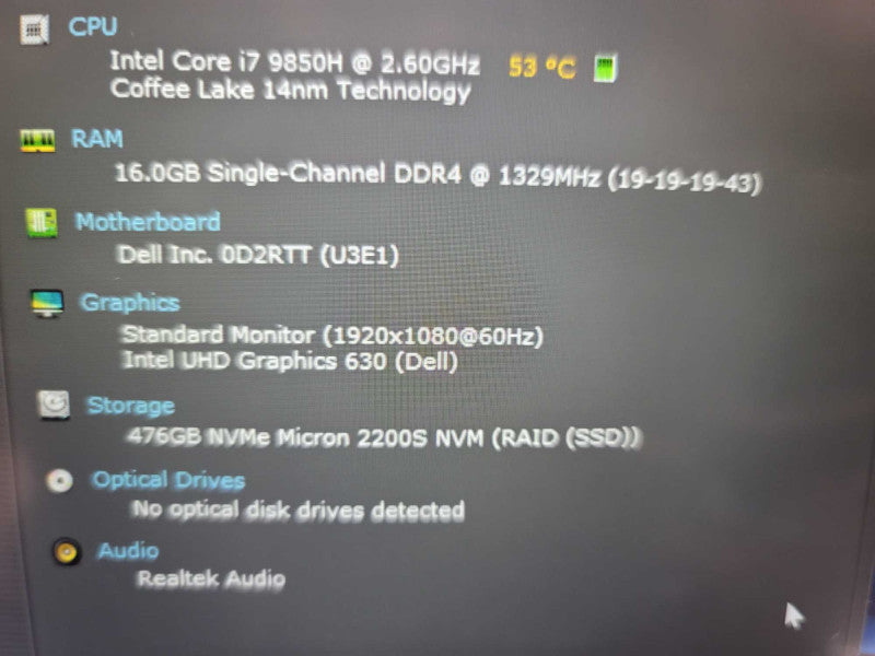 Dell Latitude 5401 Touch Screen i7-9850H, 16GB DDR4, 512GB SSD QÎ²