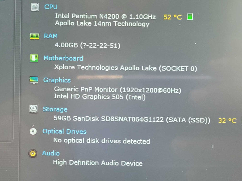 Zebra iX101L1 Rugged, Pentium N4200 1.1GHz, 4GB, 64GB, Touch _