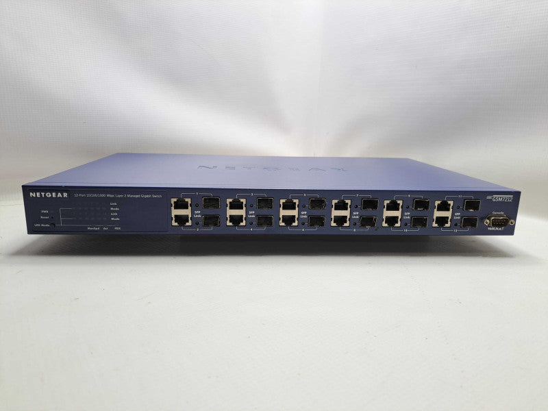 NetGear ProSafe GSM7212 12-Ports External Gigabit Managed Switch )