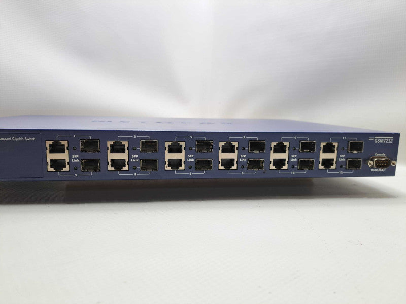NetGear ProSafe GSM7212 12-Ports External Gigabit Managed Switch )