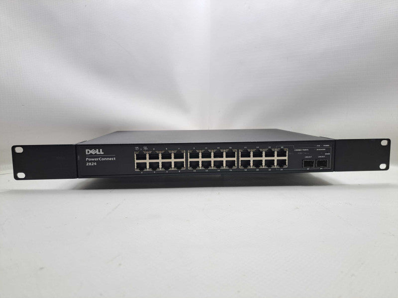 Dell PowerConnect 2824 24 Port Gigabit Ethernet Switch 2 SFP Ports )