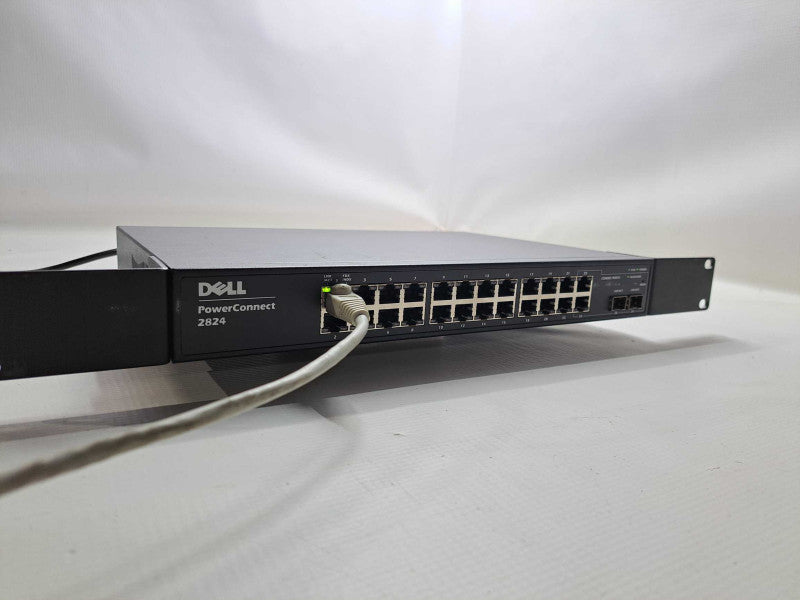 Dell PowerConnect 2824 24 Port Gigabit Ethernet Switch 2 SFP Ports )