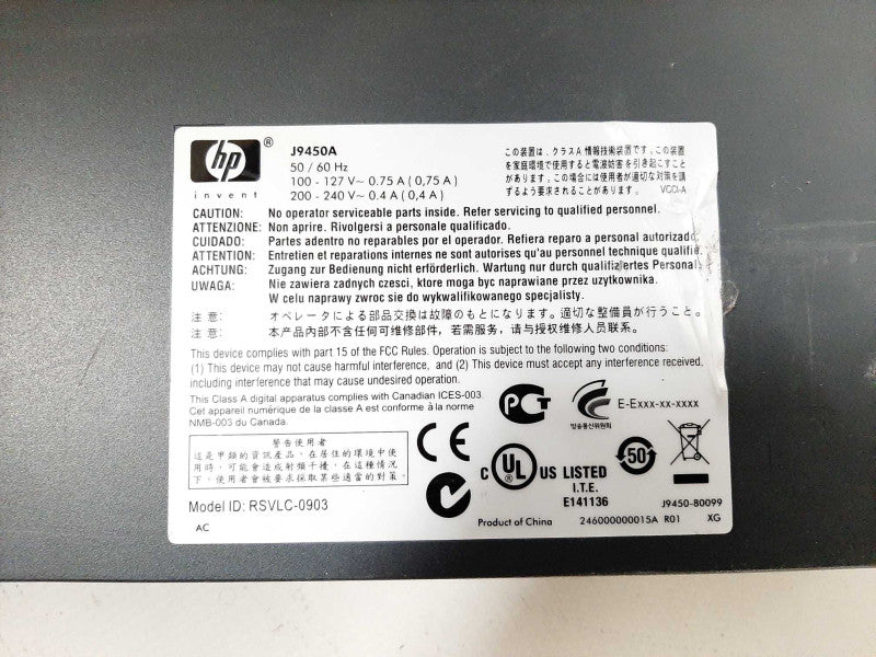 HP ProCurve 1810G-24 - J9450A 24-Port Managed Gigabit Switch $