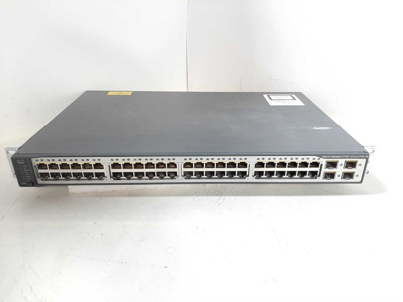 Cisco WS-C3750V2-48PS-E 48 Port PoE Ethernet Switch $