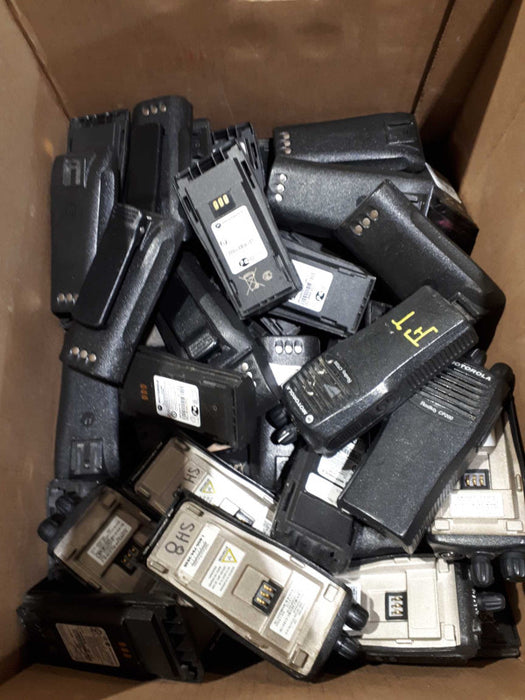 A bunch of Handheld Radios Batteries &
