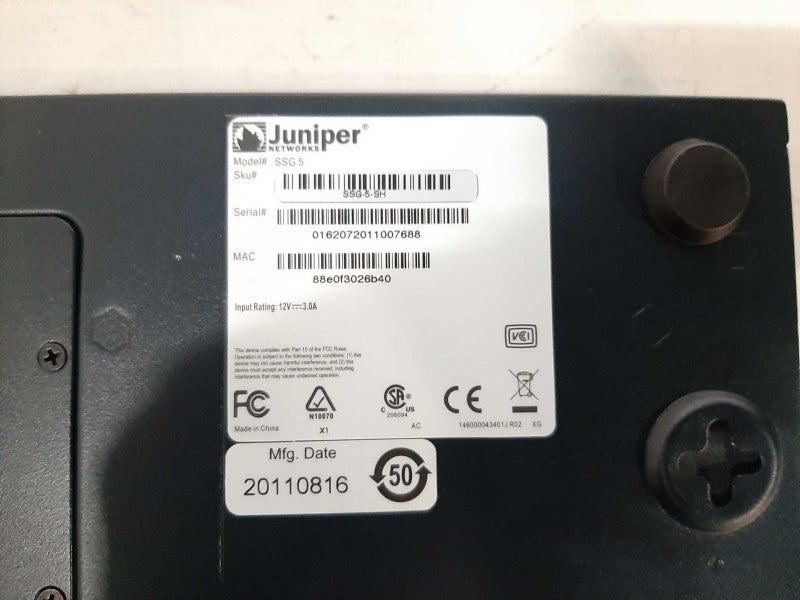 Juniper Networks SSG-5-SH Secure Services Gateway Security Appliance SSG 5 Q$