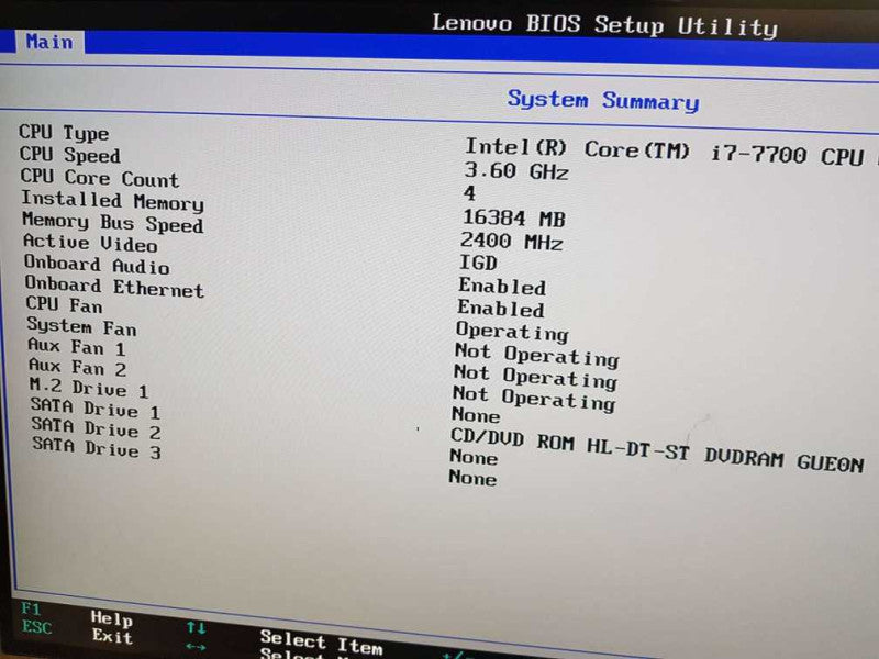 Lenovo ThinkCentre M710t Intel i7-7700 CPU @ 3.60GHz 16GB DDR4 Ram  Q