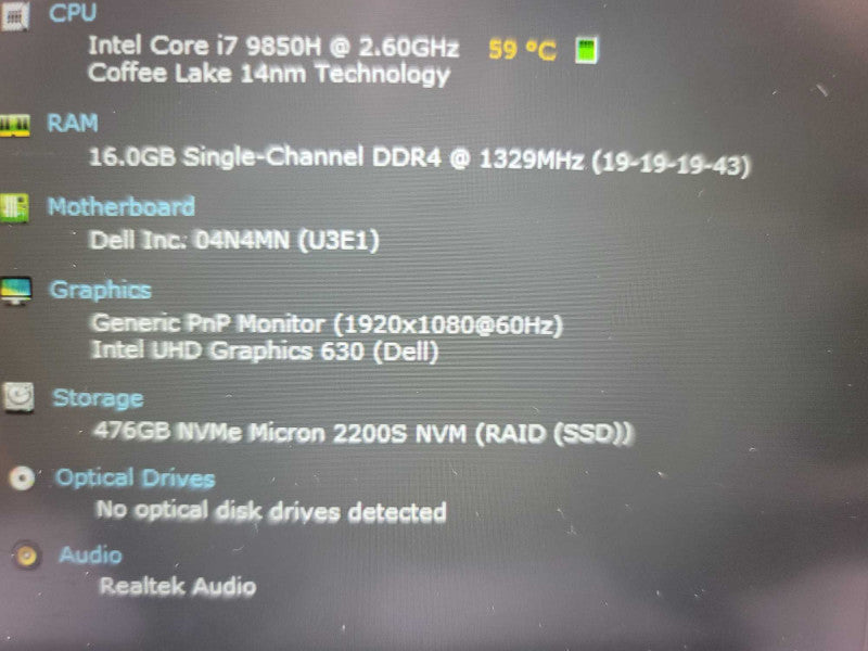 Dell Latitude 5401 Touch Screen i7-9850H, 16GB DDR4, 512GB SSD Î²