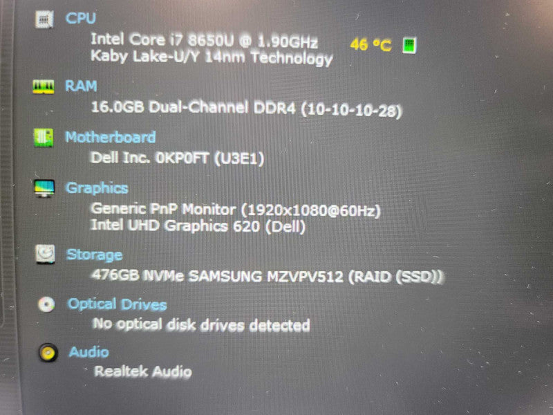 Dell Latitude 7490 i7-8650U@1.90GHz, 16GB DDR4, 512GB SSD Î²