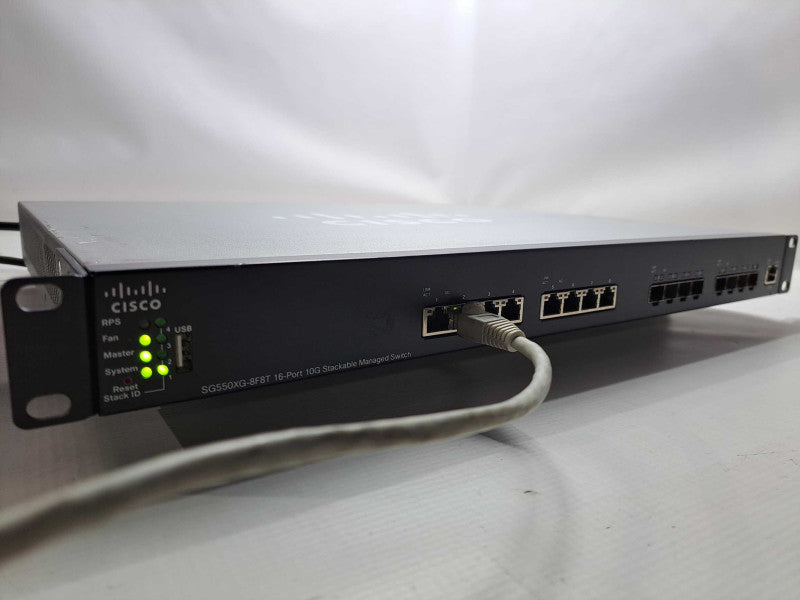 Cisco SG550XG-8F8T 16-Port 10G Stackable Managed Switch )
